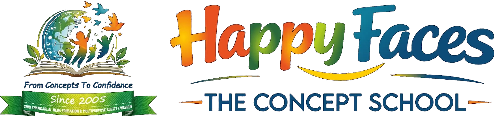Happy Faces The Concept School Logo