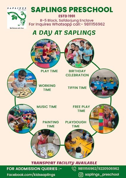 Saplings Preschool Safdarjung Enclave Campus
